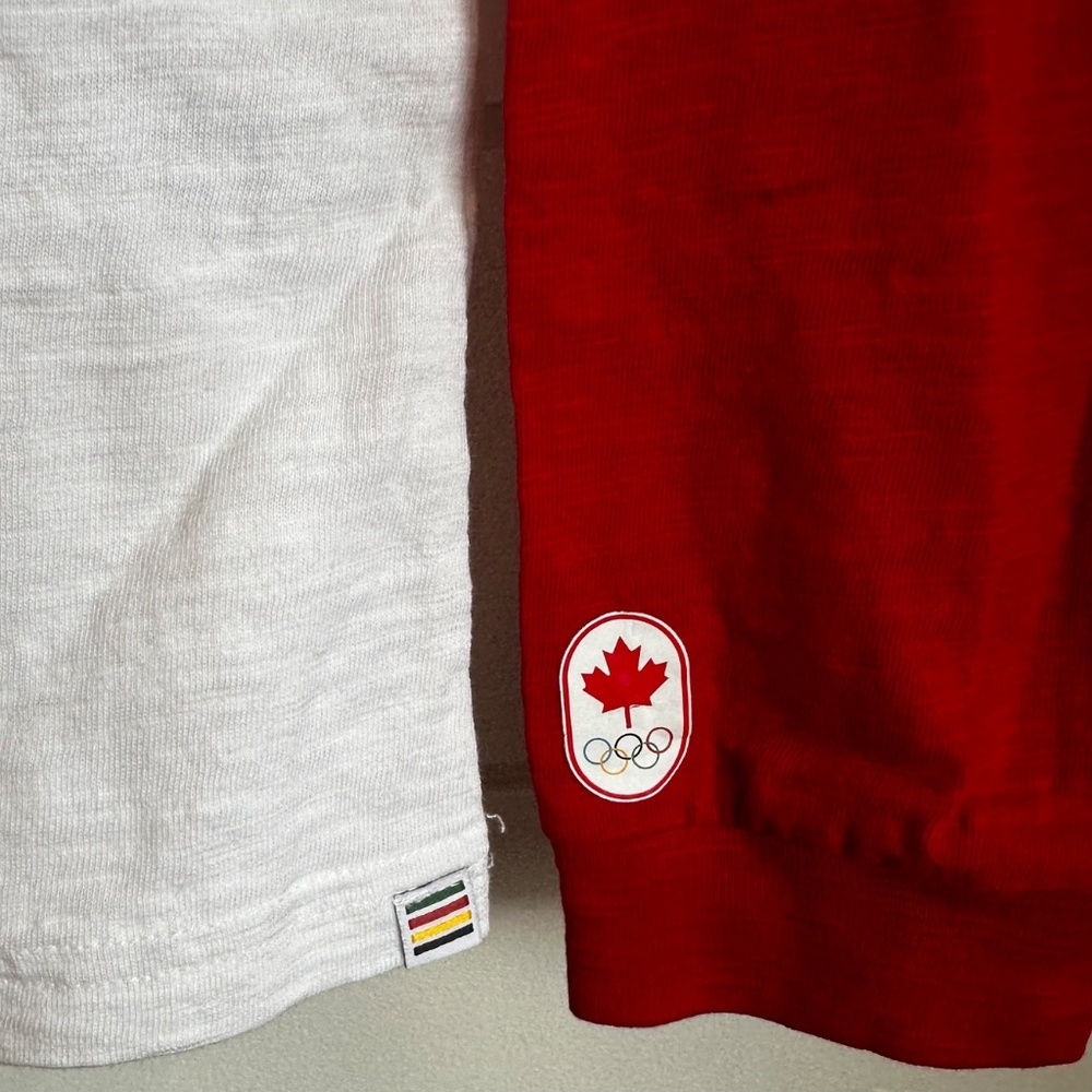 ✨2 for $20 Deal✨ Hudson’s Bay Team Canada Olympic Raglan Shirt M - Picture 4 of 9